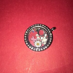 Origami owl small locket with charms